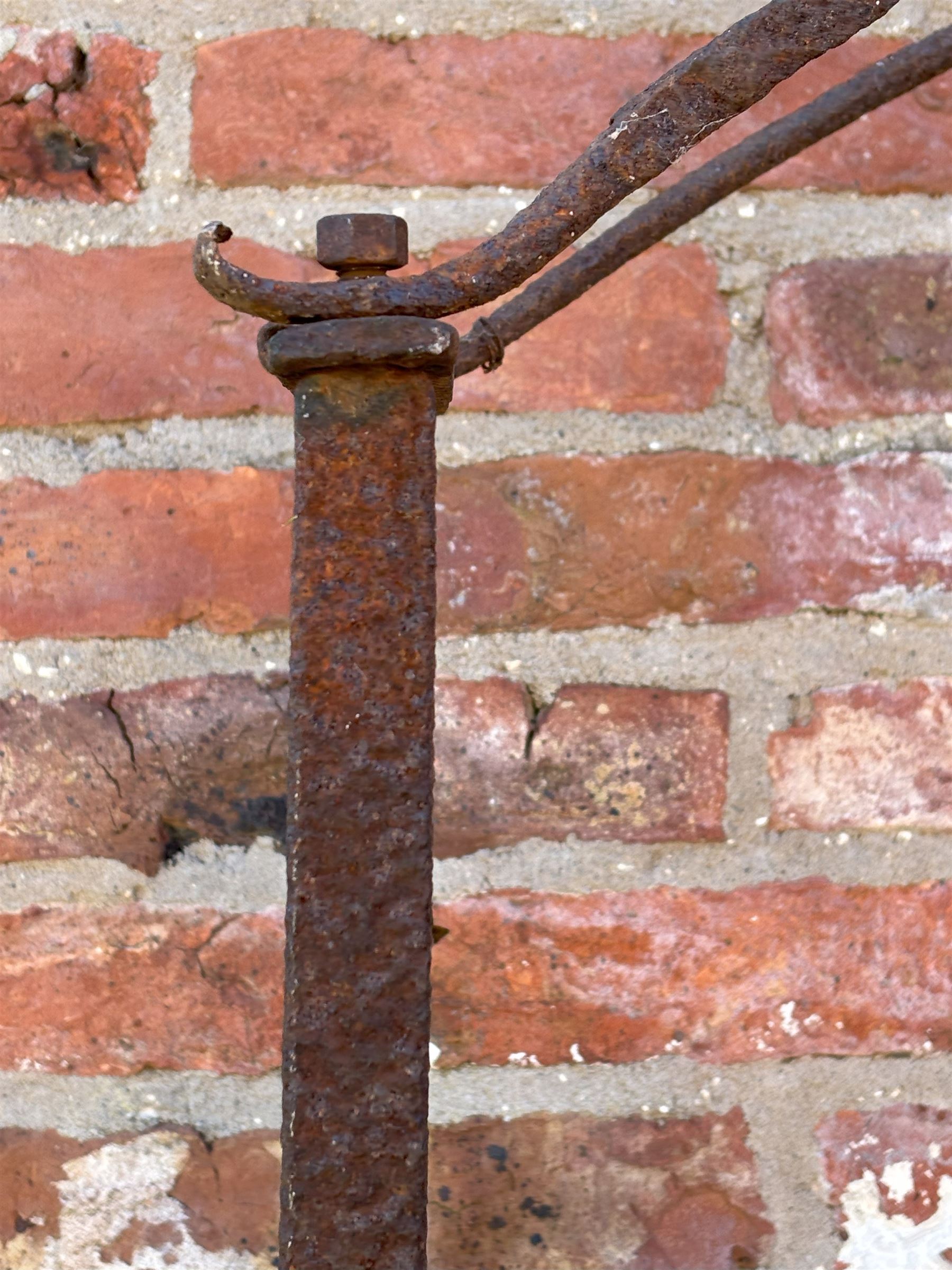 19th century wrought iron rose arch. H237cm, W116cm, D30cm.  - COLLECTION BY APPOINTMENT FROM: The White House, Thirsk Road, Easingwold, York, YO61 3NF - CALL 01723 507111 TO ARRANGE