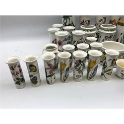 Quantity of Portmeirion The Botanic Garden pattern storage jars of various sizes, planters, vases etc (approx 47)  