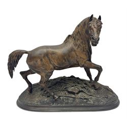 After P J Mene, bronze figure of a horse