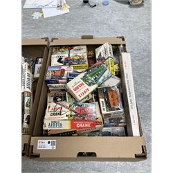 Collection of model trains and accessories including Airfix and Peco, mostly boxed variously incomplete