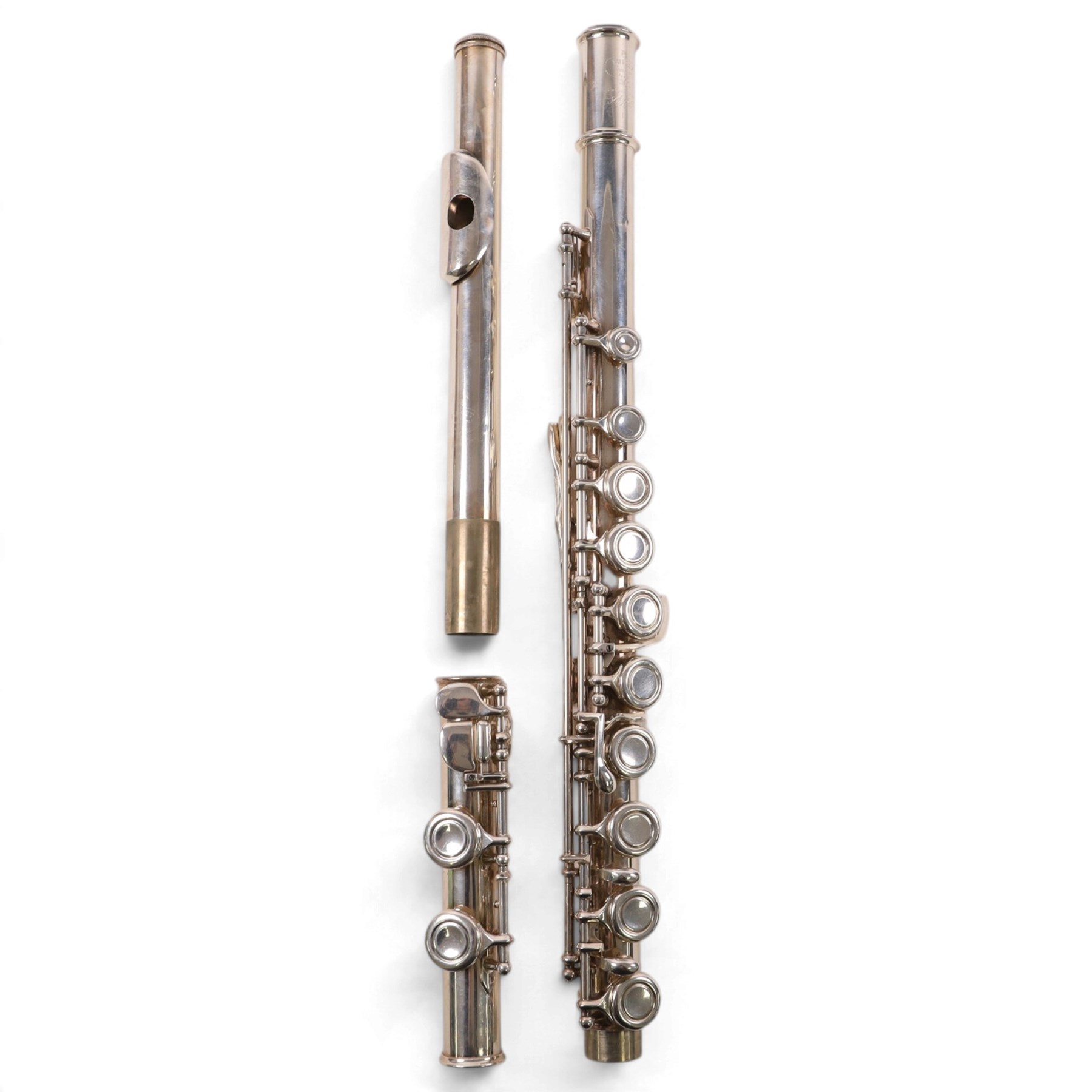 Buffet Crampon Paris flute, inscriber 'Cooper scale, ARC E, no. 22B', serial no. 731546, in hard carry case

