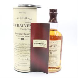 The Balvenie, 10 year old Founder's Reserve Scotch whisky, 70cl 40% vol, in presentation box 