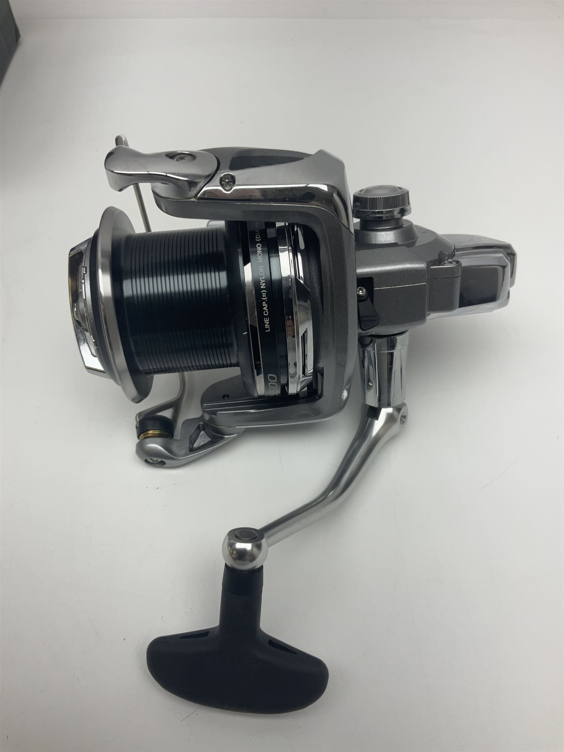 Four fixed spool reels, all in original boxes, comprising Shimano Ultegra 5500 XSD, with spare spool, Mitchell Autosurf 700, with spare spool, Shimano Sedona 600 FB with spare spool and D.A.M Quick 5001