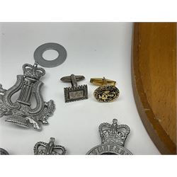 Police - large quantity of cap and collar badges, collar numbers and buttons for Hull City Police, Humberside Police, Lincolnshire Constabulary, York & North East Yorks Police etc; all queen's crown; and three helmet plates including one king's crown