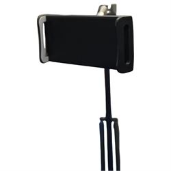 Tablet floor stand, articulated spring base