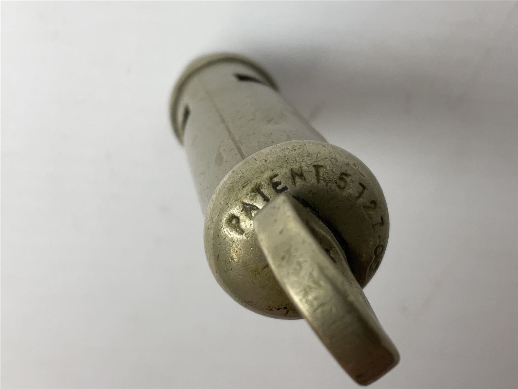 Three J Hudson & Co Birmingham military whistles, dated 1915, 1916, 1923