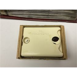 Queen Elizabeth II Great British first day covers with special postmarks and printed addresses, other covers, QEII used postage stamps, Basutoland, Southern Nigeria and other world stamps, housed in various albums, stockbooks, folders and loose, in one box