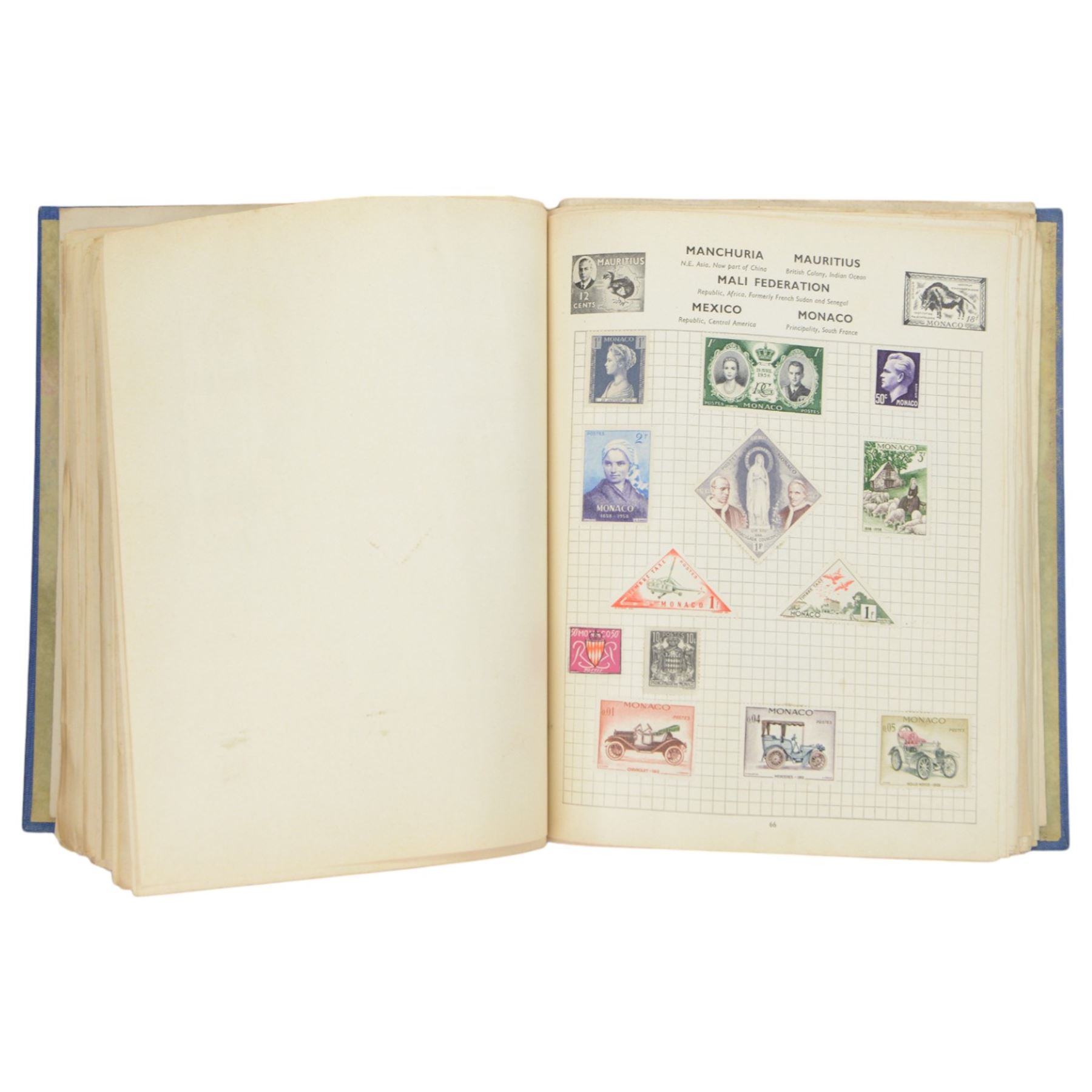 Great British and World stamps, including Portugal, Spain, Monaco, Vietnam etc, housed in various albums or folders and loose, in two boxes