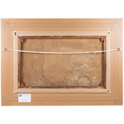 Frederick William Jackson (Staithes Group 1859-1918): 'Farm near Runswick Bay', oil on canvas signed, titled on plaque 45cm x 73cm 
Provenance: exh. Walker Galleries, Harrogate, label verso