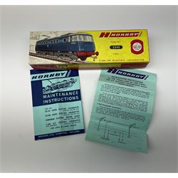 Hornby Dublo - two-rail 2245 3300HP Electric Bo-Bo locomotive with overhead double pantograph No.E3002, boxed with inner packaging and instructions
