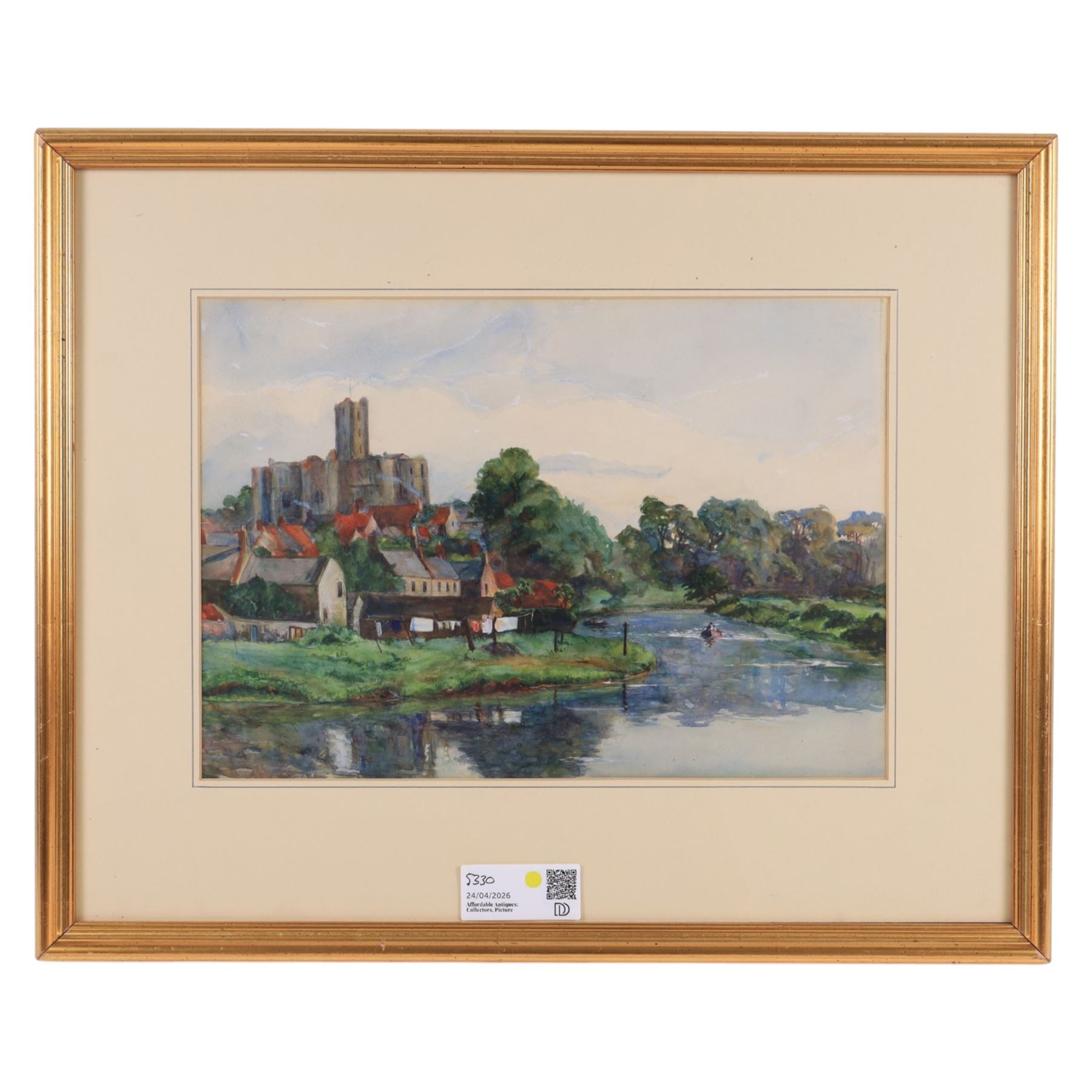 F A Roylance (British Early 20th century): Scarborough Castle and Harbour, watercolour signed and dated 1908, 33cm x 46cm; two other watercolours (3)