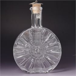 Nanny Still (Finland 1926-2009); decanter with four vodka glasses, decorated with a rose and the Finnish flag, H18cm 