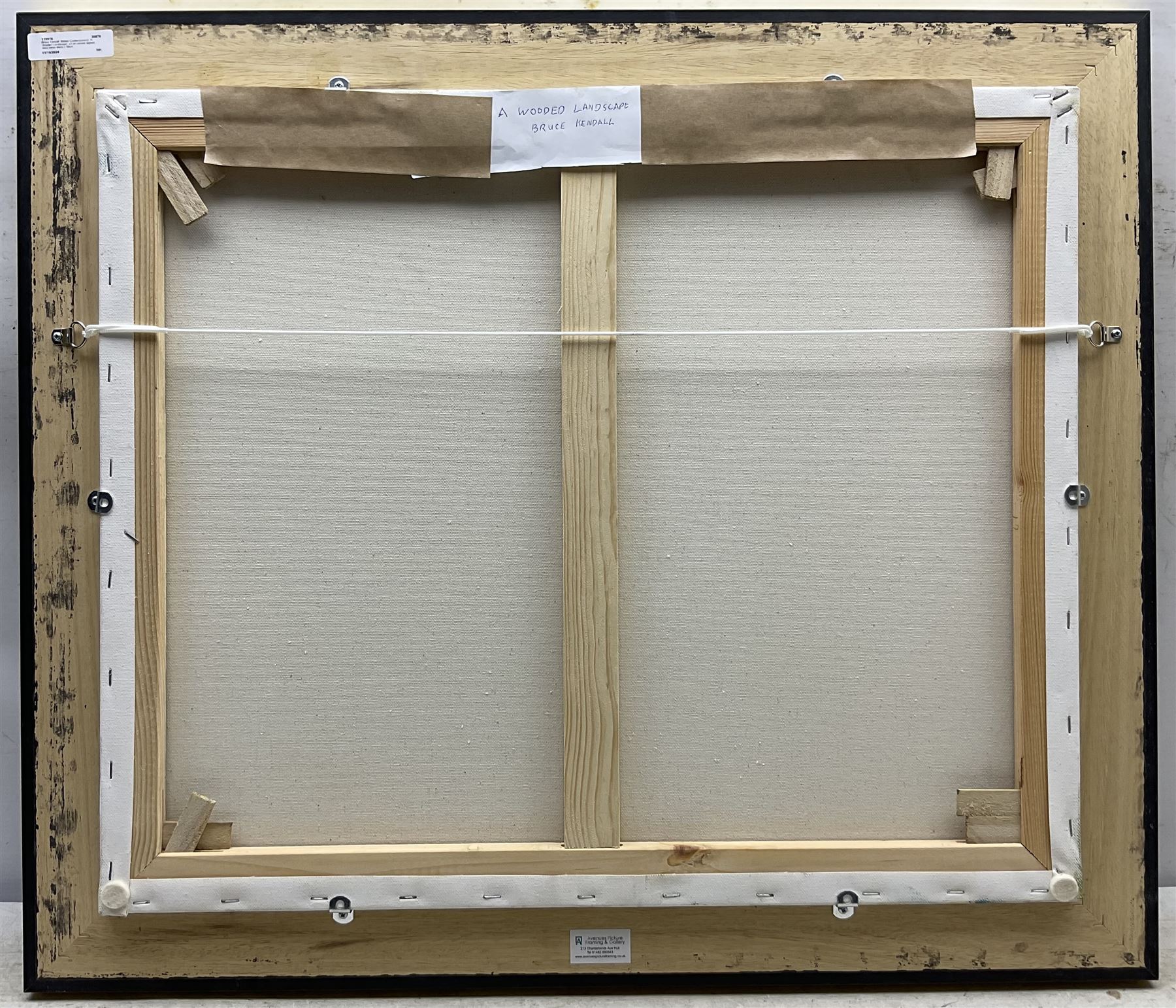 Bruce Kendall (British Contemporary): 'A Wooded Landscape', oil on canvas signed, titled verso 49cm x 59cm