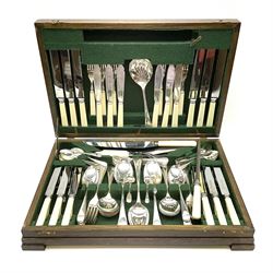 B & J Sippel Ltd, Sheffield, part canteen of plated and stainless steel cutlery