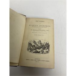 Campbell, John; The Naval History of Great Britain, two volumes, together with De Foe, Daniel; The Life and Adventures of Robinson Crusoe, pub George Routledge and Sons, London, The Works of Flavius Josephus, translated by Whiston, William, pub Henry G Bohn, London, one volume  and two other books