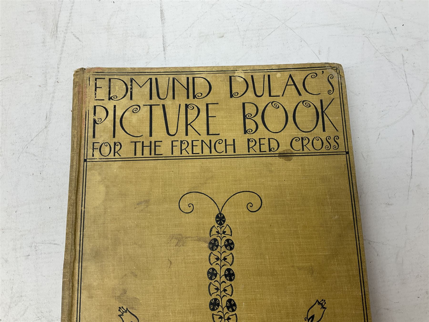 Edmund Dulac's Picture book for the French Red Cross, together with four framed and glazed hand coloured equestrian prints, in one box