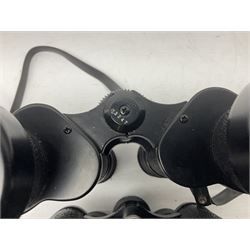 Eleven pairs of binoculars to include Lieberman & Gortz 20x65, Stem (USSR) 7x50, Helios 10x50 Field, Prinz 12x50, Tasco 8x40, Tasco 10x50, etc