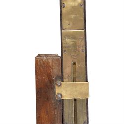J Remming (Newmarket) - horse measure, with brass plaque to the front, with measuring scale marked in hands