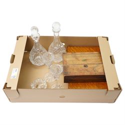 Cased set of six mother of pearl handled fish knives and forks with servers, small 19th ce...