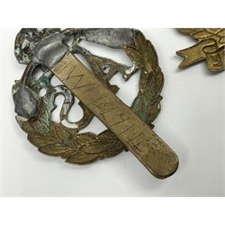 Twenty-seven military metal cap badges including Royal tank Corps, Reconnaissance Corps, Royal Armoured Corps, Royal Corps of Signals, Womens Army Auxiliary Corps, Queen Mary's Army Auxiliary Corps, Auxiliary Territorial Service,  Royal Engineers, REME, Army physical Training Corps etc 