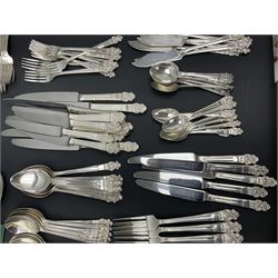 Gee & Holmes Ltd Elizabethan pattern part canteen of silver plated cutlery, stamped GH Heritage Plate