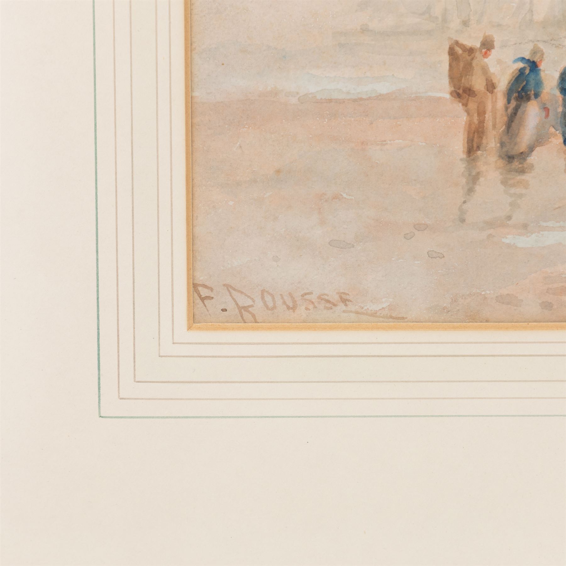 Frank Rousse (British fl.1897-1917): Bringing in the Catch, watercolour signed 28cm x 49cm; Edward H Simpson (British 1901-1989): Drawing in the Nets, watercolour signed 33cm x 53cm (2)