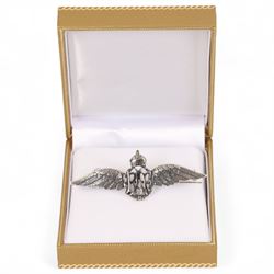 Silver reproduction RAF sweetheart brooch, boxed