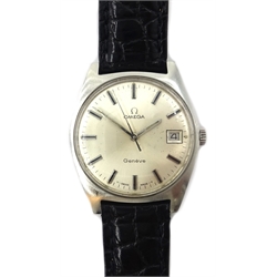  Omega Geneve 1960's stainless steel mechanical wristwatch, boxed  