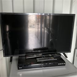 LG 32inch television with DVD and with remotes - THIS LOT IS TO BE COLLECTED BY APPOINTMENT FROM DUGGLEBY STORAGE, GREAT HILL, EASTFIELD, SCARBOROUGH, YO11 3TX