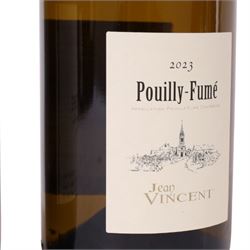 Jean Vincent 2023 Pouilly Fume, 750ml 13% vol and Pouilly Fusse 2020 Merlin 750ml 13.5% vol 