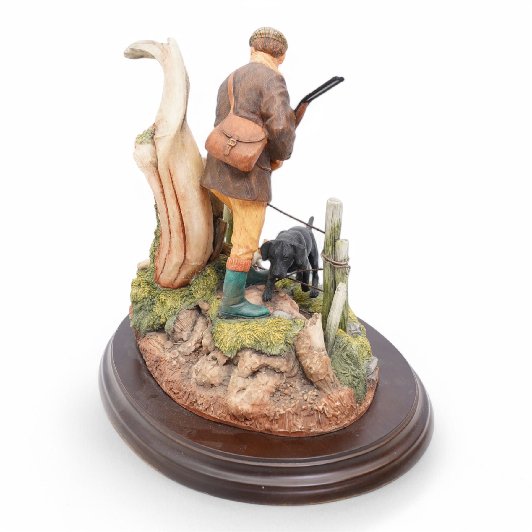 Country Artists 'Safe Way Through' figural group, by R Donaldson, model 01910, H26cm 