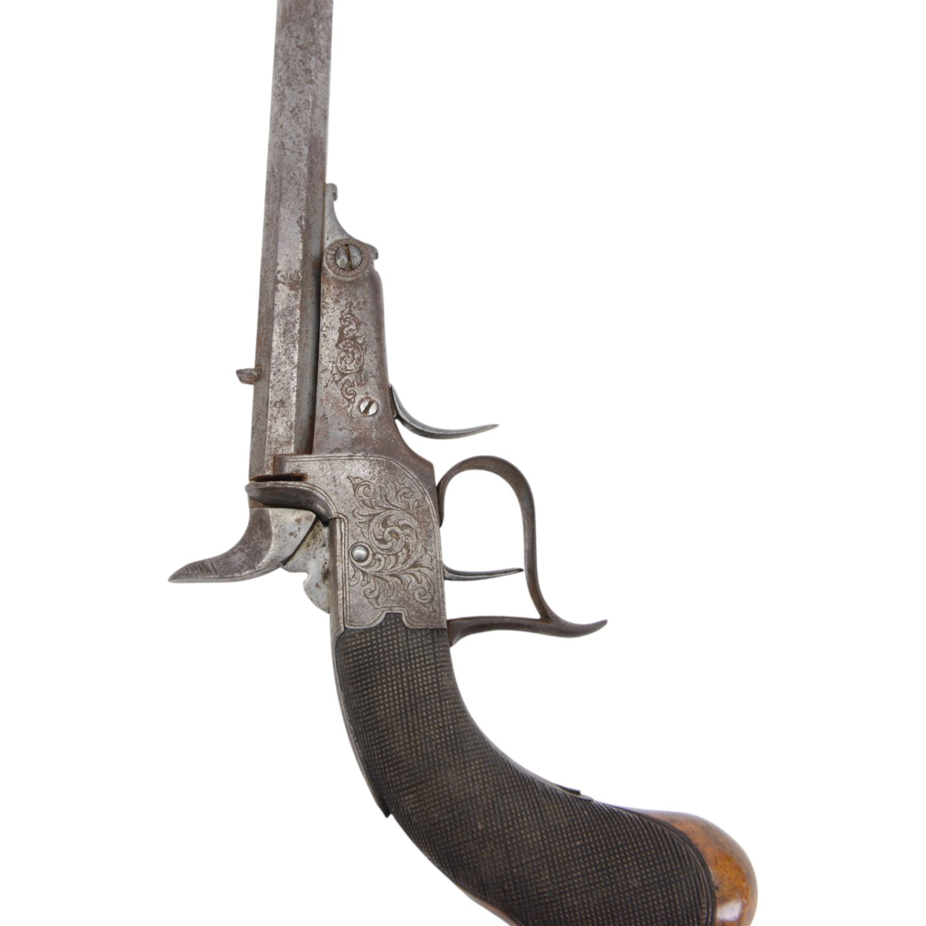 19th century precision pistol, with 12