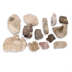 Collection of mineral specimens, including smoky quartz, tantalite, dessert rose, sixteen specimens  from the Smithsonian Institute etc 