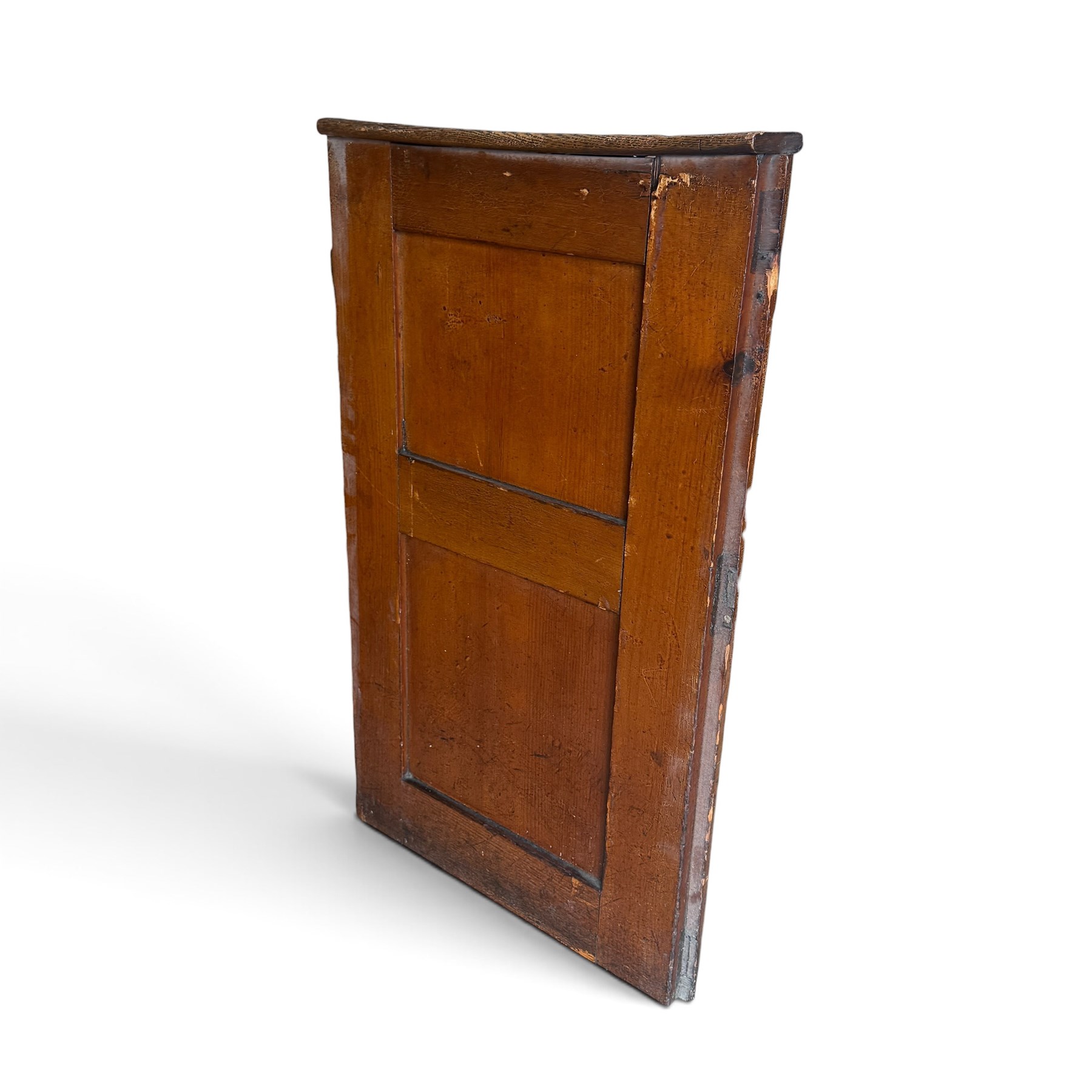 Collection of approximately twenty stained pine Victorian pew end doors or shutters, each formed of two panels with stencilled numbers to the top
Provenance: recently removed from Pocklington Methodist Church