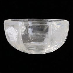 Rosenthal Versace octagonal glass bowl, D18cm 