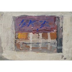 Ivan Peries (Sri Lankan 1921-1988 - Columbo '43 Group): Landscape with Shop Front, oil on ...