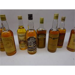 Twelve bottles of blended Scotch whisky, including Grenadeers, Pig's Nose, Majority etc, various contents and proofs (12)