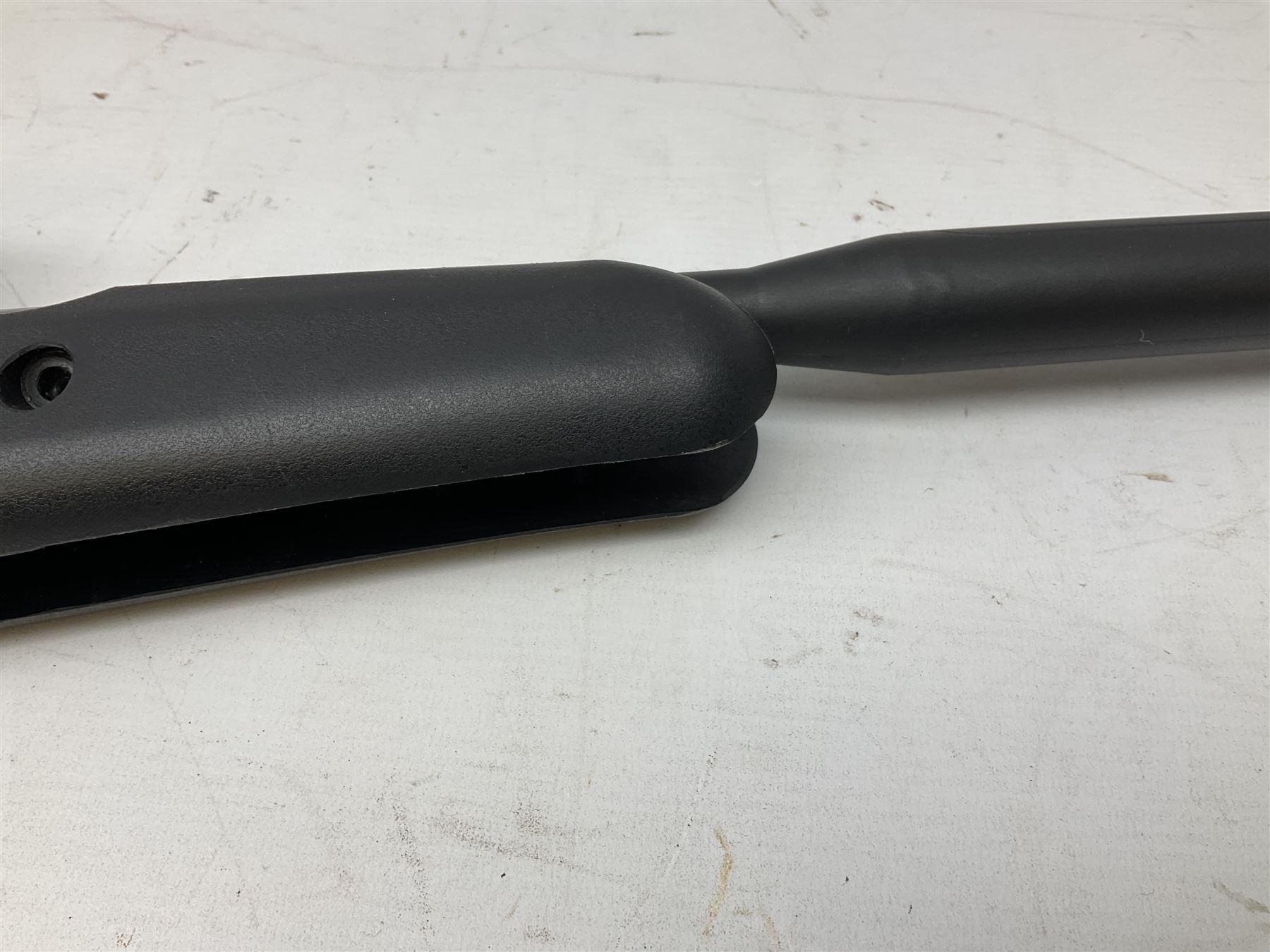 Stoegar .177 air rifle with break barrel action, 3 x 9 telescopic sight and fully integrated sound moderated barrel, no visible serial number, L109cm; in Stoeger lined gun sling