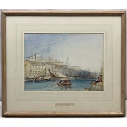 William Callow RWS (British 1812-1908): Boats at Mykonos - Greece, watercolour signed, Christie's label verso 24cm x 33cm
