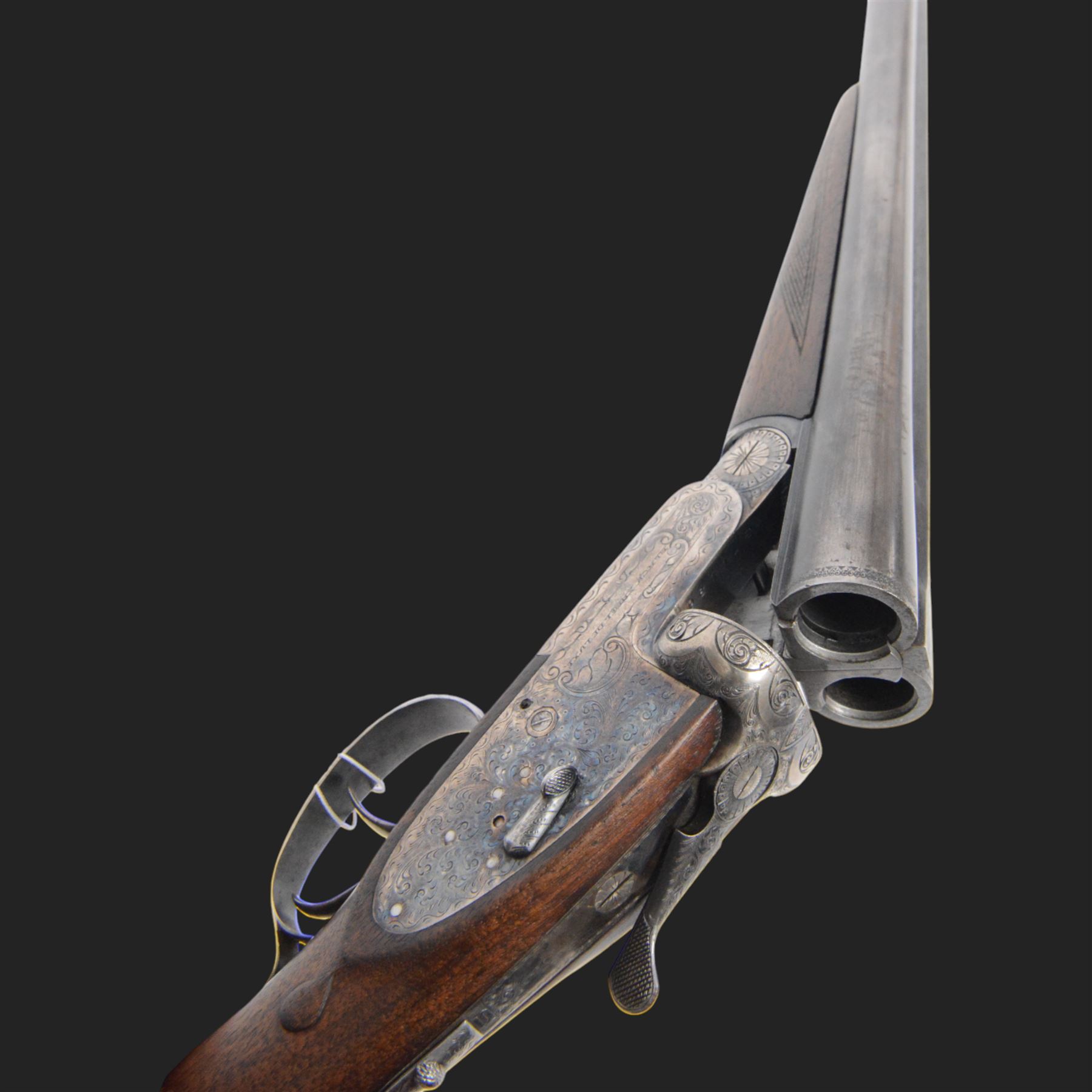 Black Sabel De Luxe, 12 bore double trigger sidelock ejector, side by side double barrel shotgun with 63cm (25