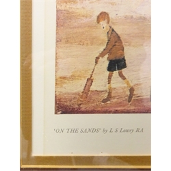  After Laurence Stephen Lowry R.A. (British 1887-1976): 'On The Sands', limited edition chromolithograph signed in pencil and numbered 119/500 in the margin pub. Henry Donn Galleries 1975, 43cm x 58cm  