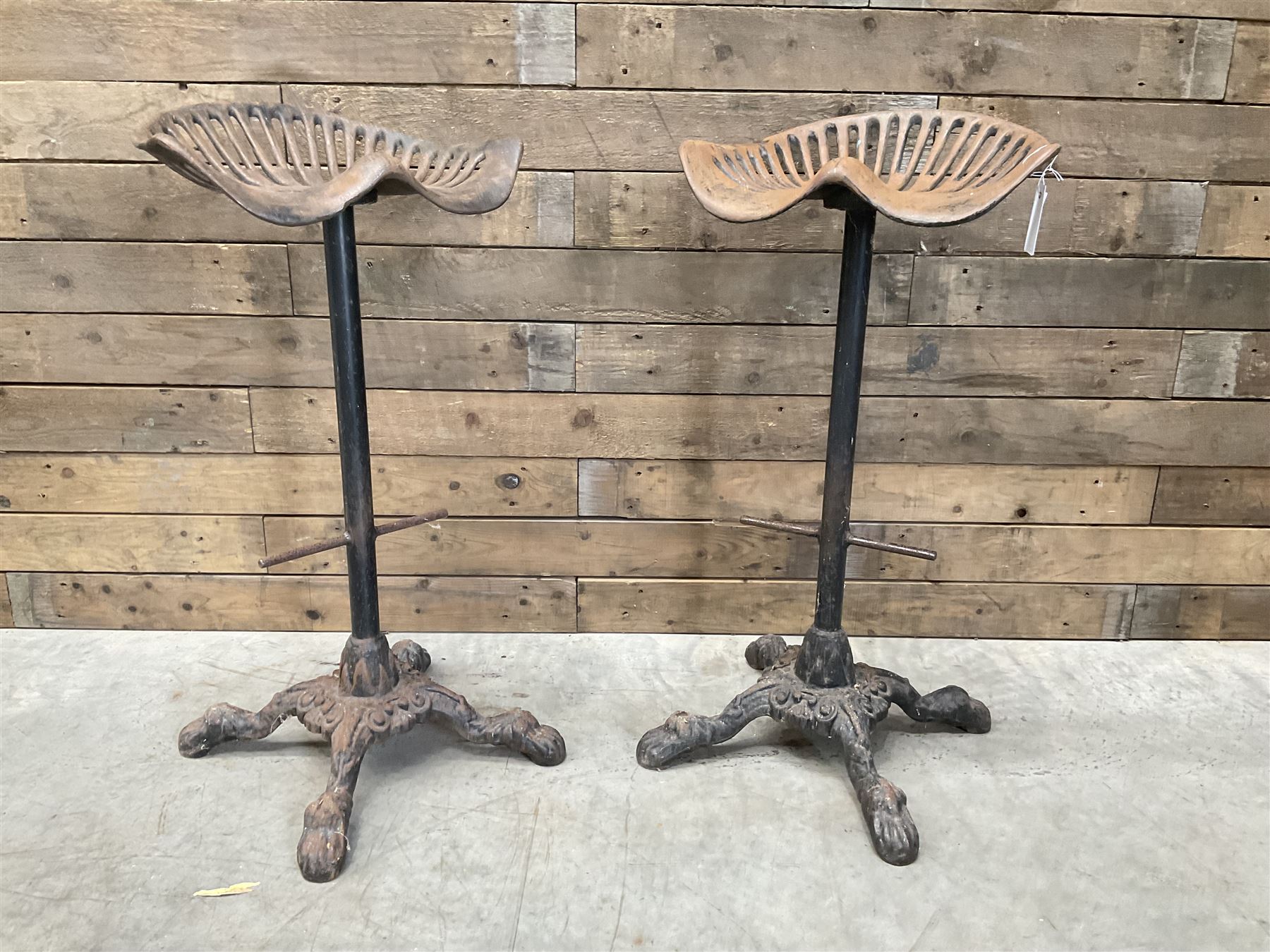 mid century tractor stools