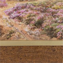 Sarah Ellen Weatherill (British 1836-1920): Riding over the Moors, watercolour signed 21cm x 30cm 