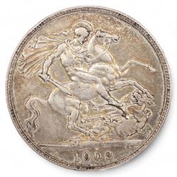 King Edward VII 1902 silver crown coin