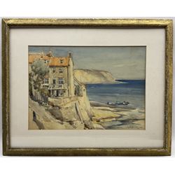 Owen Bowen (Staithes Group 1873-1967): Beacholme - Robin Hood's Bay, watercolour signed and dated 1930, 26cm x 36cm