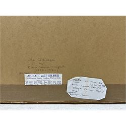 Dame Laura Knight (Staithes Group 1877-1970): 'The Trapeze', pencil unsigned 36cm x 52cm 
Provenance: with Abbott and Holder, Museum Street, London, label verso