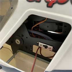 JR PROPO Ergo60 nitro model helicopter with accessories in wooden case 