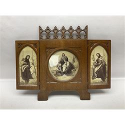 Franklin Mint House of Faberge 'The Nativity' ceramic egg, together with a Russian doll decorated with nativity scenes, Cinque Ports Pottery monk salt and pepper shaker and other monk figures, etc