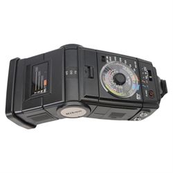 Nikon F-801 camera body serial no. 2010504, together with Nikon accessories, including wireless transmitter WT-1, focusing screen and speedlight