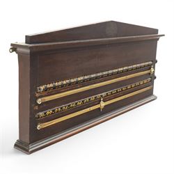 Snooker and Billiard accessories including a Thurston & Co Ltd snooker scoreboard, and Burroughes & Watts, London, billiard ball storage cabinet and white scorer